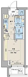ブライズ恵比寿 1Kの間取図画像