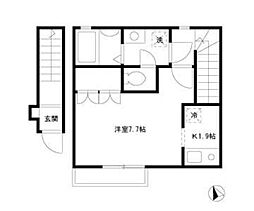 サクシードエフ・エフ・エフ 1Kの間取図画像
