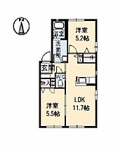 ラ・ベルターナIII　Ｃ棟 C0102 ｜ 高知県高知市朝倉丙899-1（賃貸アパート2LDK・1階・50.81㎡） その2