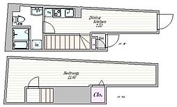 ザ・クラスアーバンス水道橋本郷 1階1DKの間取り