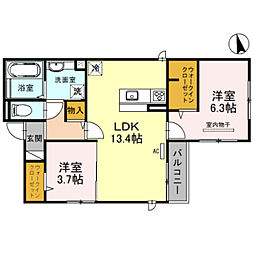 間取図画像 2LDK