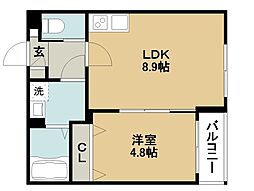 間取図画像 1LDK
