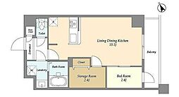 アルファコート曳舟2 3階1SLDKの間取り
