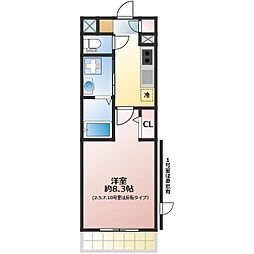 Conca D or 1階1Kの間取り