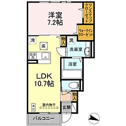 グランヴィア 1LDKの間取図画像
