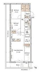 東急東横線 学芸大学駅 徒歩11分の賃貸マンション 4階3SLDKの間取り