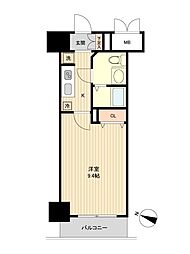 ノーブルプレイス北四番丁 1Kの間取図画像
