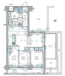 パークアクシス文京本郷 3LDKの間取図画像