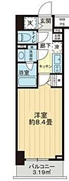 ライオンズクオーレ東京三ノ輪シティゲート 1Kの間取図画像