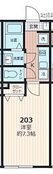 vinosity 大和田 1Kの間取図画像
