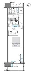 ロイヤルパークス西新井 1Kの間取図画像