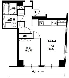 ミリアレジデンス高円寺 5階1LDKの間取り