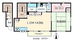 コーポ　ＫＯＧＡ 2階1LDKの間取り