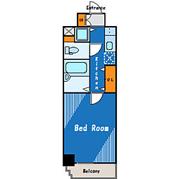 都営浅草線 戸越駅 徒歩7分の賃貸マンション 2階1Kの間取り