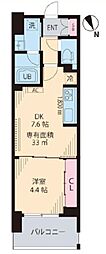 ビイルーム立川 1DKの間取図画像