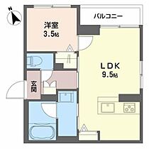 ヴィルヌーヴ小松島 205 ｜ 宮城県仙台市青葉区小松島３丁目11-20（賃貸アパート1LDK・2階・33.63㎡） その2