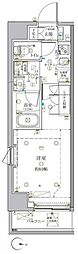 クレイシア新宿中落合 1Kの間取図画像
