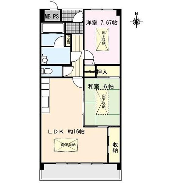 RENACE MITOU（ルネスミトウ） ｜佐賀県鳥栖市元町(賃貸マンション2LDK・6階・68.64㎡)の写真 その2