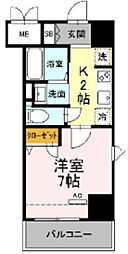 JeGlycine寿町 1Kの間取図画像