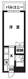 パークサイドさがみ野 1Kの間取図画像