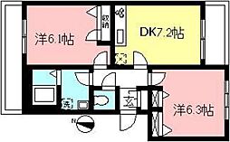 ILSERENO 2DKの間取図画像