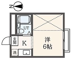 サンフラワー仲町ハイツ 1Kの間取図画像