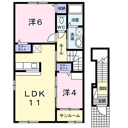 カーサアルコバレーノ２_間取り_0