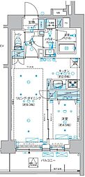 メインステージ両国3 1LDKの間取図画像