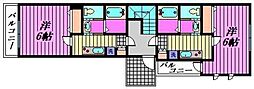 Mark Duo 一ノ割III 1階1Kの間取り