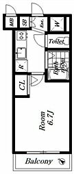 フェニックス代田橋 1Kの間取図画像