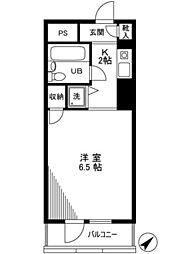 トップ金町 1Kの間取図画像
