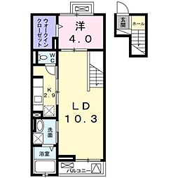 ウィンクルム 1LDKの間取図画像