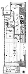 MAKESDESIGN町屋 1Kの間取図画像