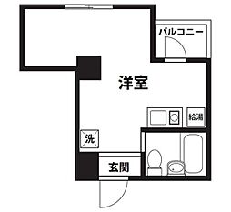 クレセント・Y ワンルームの間取図画像