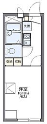レオパレストゥインクル 2階1Kの間取り