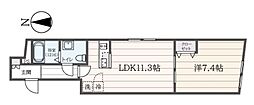 ａ　ＬＡＴＯ　西大井 1階1LDKの間取り