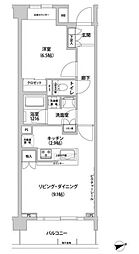 コンフォリア目黒青葉台 1LDKの間取図画像