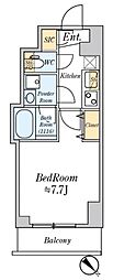 クレストコート志村坂上 1Kの間取図画像
