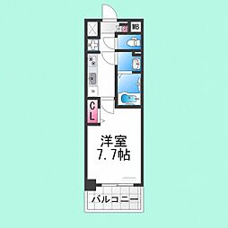 堺市西区鳳東町4丁マンション 1Kの間取図画像