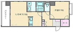 ヘリオス 1LDKの間取図画像
