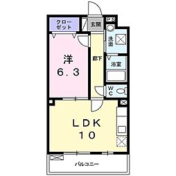 ザ　レジデンス　京都・東 4階1LDKの間取り