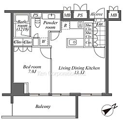 間取図画像 1LDK