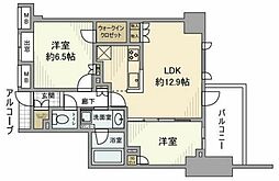 ライオンズ戸田公園ビューティスフォート 2LDKの間取図画像