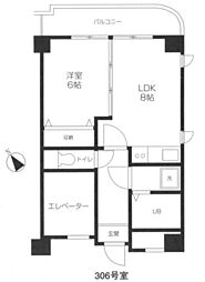 エントピア吉祥寺 1LDKの間取図画像