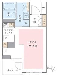 Brilliaist東雲キャナルコート 1Kの間取図画像