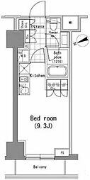 パークハビオ新橋 ワンルームの間取図画像