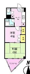 柏木ハイツ 2Kの間取図画像