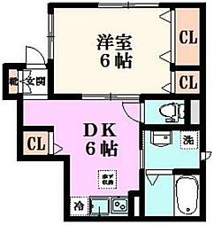 東京メトロ半蔵門線 押上駅 徒歩9分の賃貸アパート 1階1DKの間取り