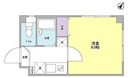 メゾンフラワー田園調布 1Kの間取図画像