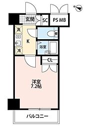 ヴェルト杉並サウスヒル 1Kの間取図画像